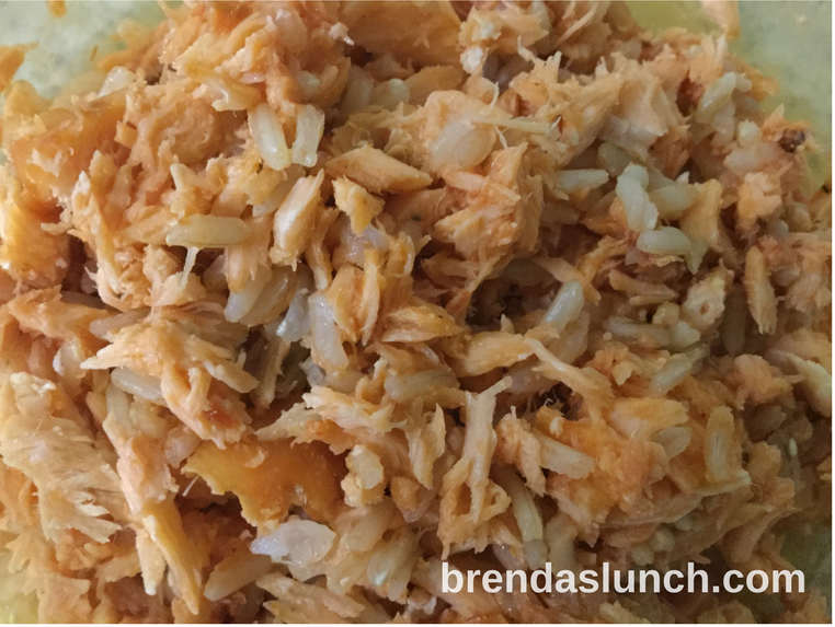 Salmon Rice brendaslunch healthyeats healthyeating healthyfood food foods healthyfoods recipe recipes recipeblog